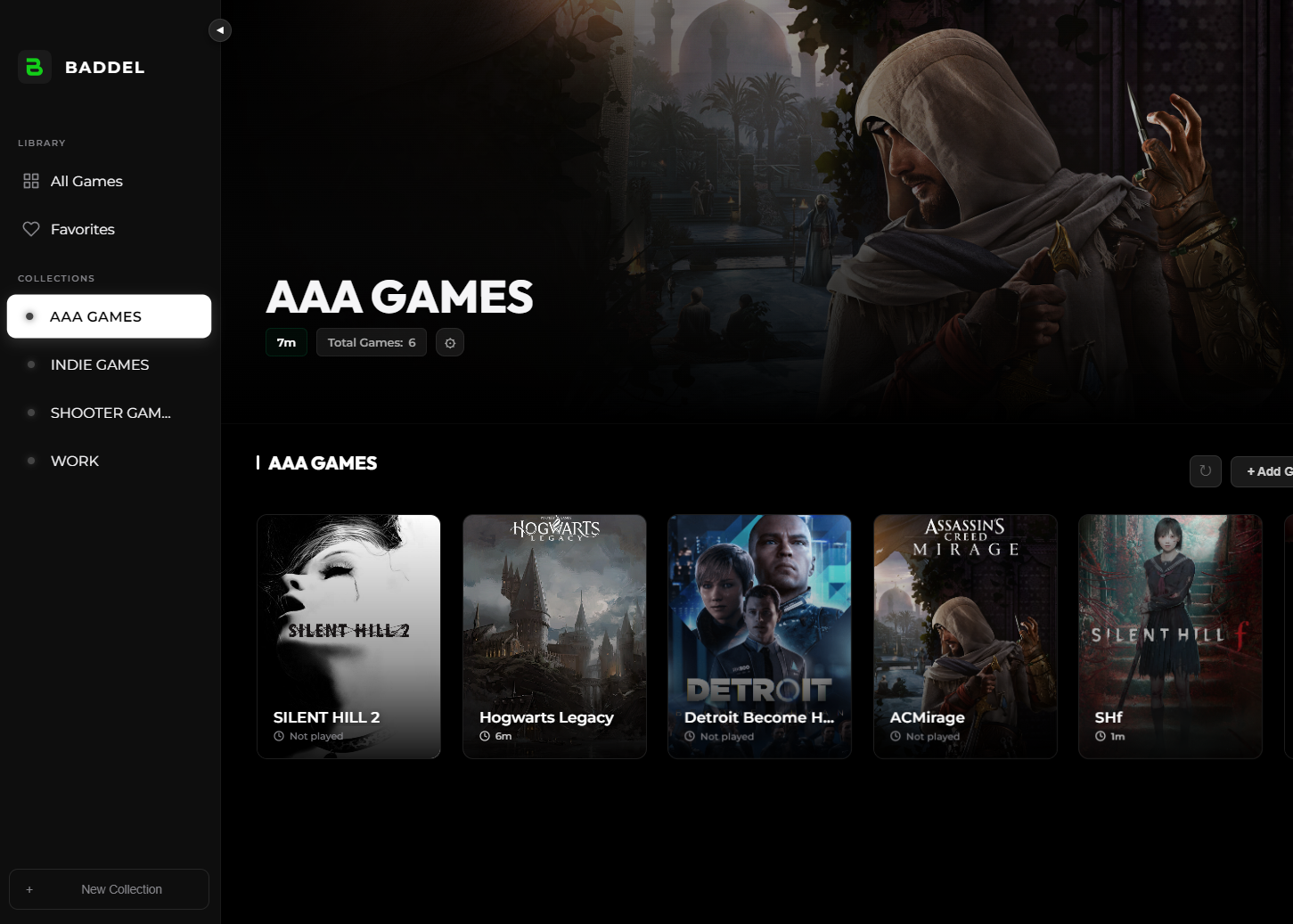 Smart Collections Interface